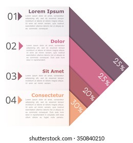 Four options infographics deign template, vector eps10 illustration