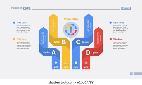 Four Options and Main Title Slide Template