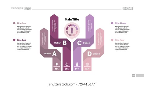 Four Options and Main Title Slide Template