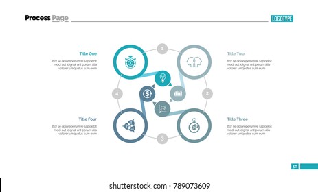 Minimal Infographic Concept 4 Colorful Clover Stock Vector (Royalty ...