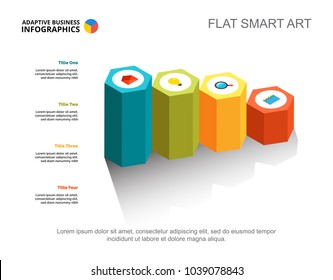 Four options process chart slide template. Business data. Model, solution, design. Creative concept for infographic, project. Can be used for topics like marketing, research, planning.