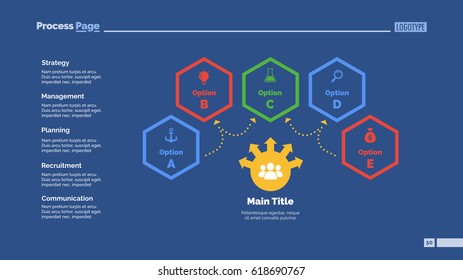 Four Options Teamwork Slide Template