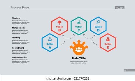 Four Options Teamwork Slide Template