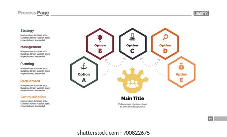 Four Options Teamwork Slide Template