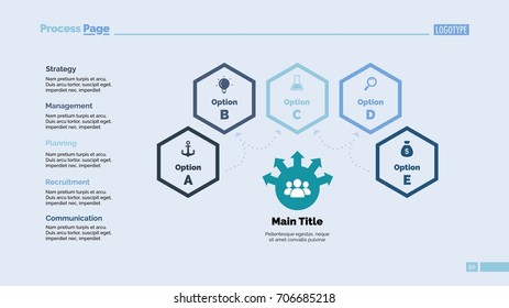 Four Options Teamwork Slide Template