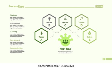Four Options Teamwork Slide Template