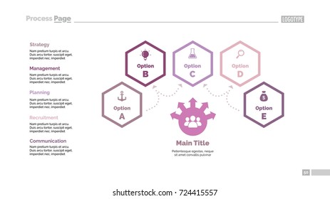 Four Options Teamwork Slide Template