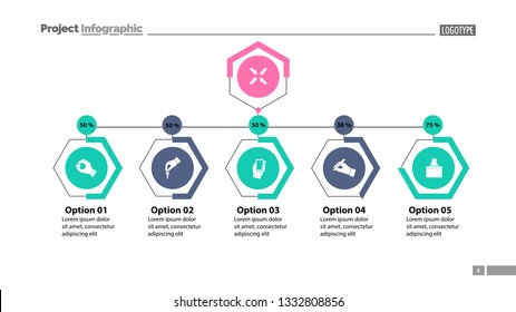 Four options under main point slide template. Business data. Graph, chart, design. Creative concept for infographic, report. Can be used for topics like marketing, workflow, management