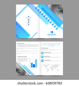 Four pages, Business Brochure, Template design with space to add your images.