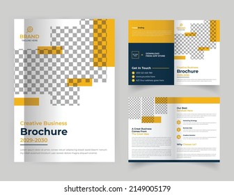 Four pages corporate brochure template