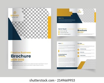 Four pages corporate brochure template