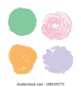 four paint brushes set icons