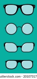cuatro pares de gafas