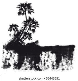 four palm coast grunge banner
