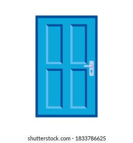 Doors Closed Open Vector Illustration Flat Stock Vector (Royalty Free ...