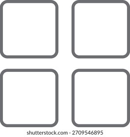 Cuatro partes de diseño abstracto con forma hermosa, perfecto para la marca del logotipo, icono, marca.