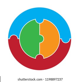 Four Part Circular Puzzle