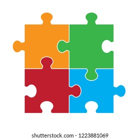 Four Part Puzzle Graphic