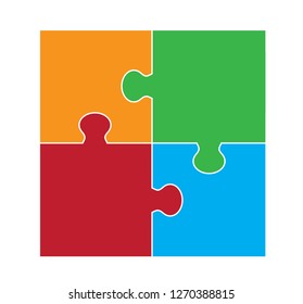 Four Part Square Puzzle