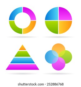 Four parts diagrams