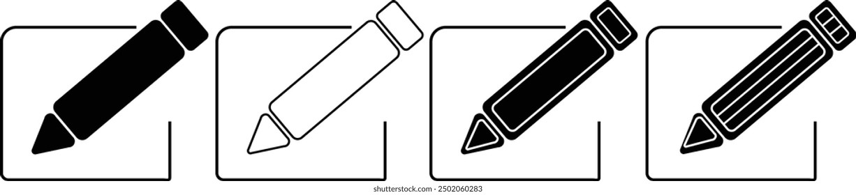 four pen logos, simple and nice