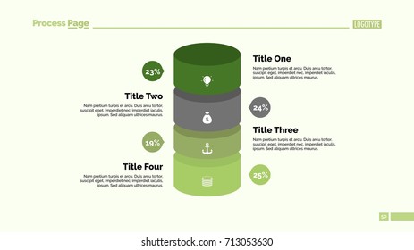 Four Percentage Cylinders Slide Template