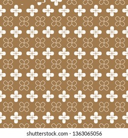 Four pettle flower graphic pattern 