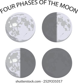 four phases of the moon