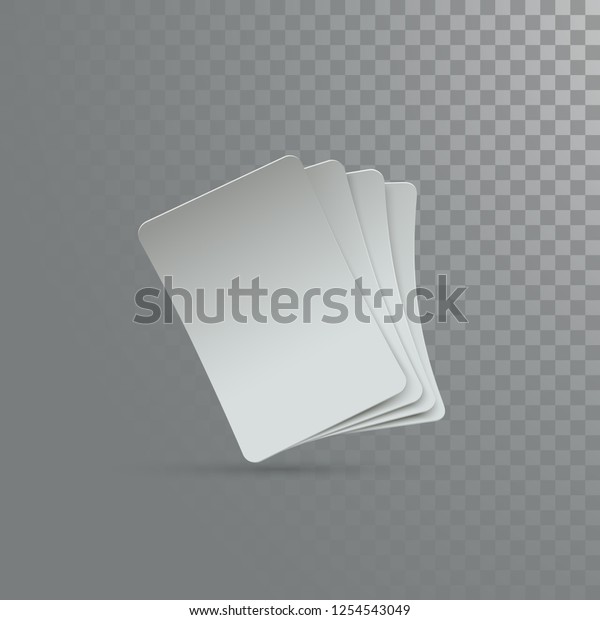 Download Four Playing Cards Mockup Vector Illustration Stock Vector ...