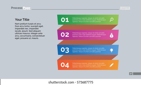 Four Point List Slide Template