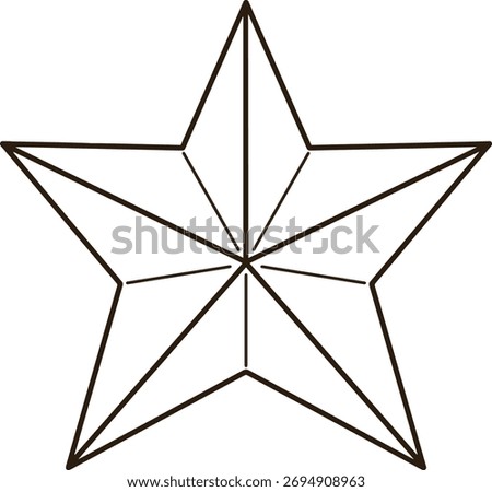 Four pointed star origami paper