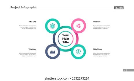 Ringlike Chart 6 Colorful Circular Elements Stock Vector (Royalty Free ...