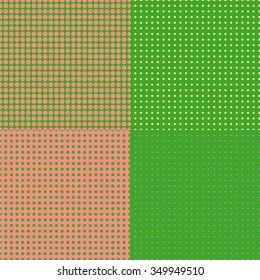 Four polka dots backgrounds