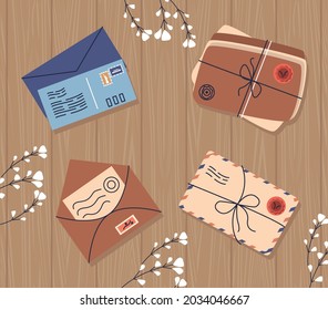 four postal service set icons