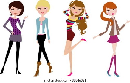  cuatro chicas bonitas