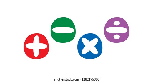 four process math. multiply, divide, add and subtract