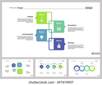 Four Production Slide Templates Set