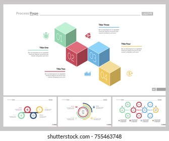 Four Production Slide Templates Set