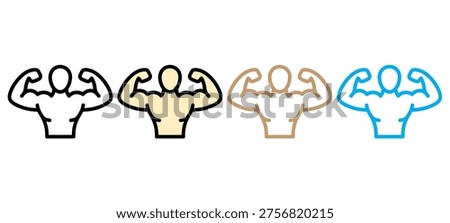 Four progressive stages of cloud computing icon evolution in outline design