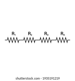 Four Resistors In Series Circuit