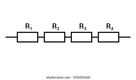 Four Resistors In Series Circuit