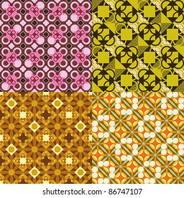 four retro patterns