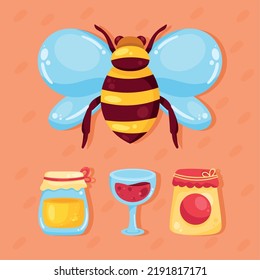 four rosh hashanah set icons