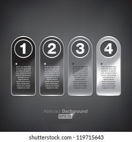 Four rounded tags