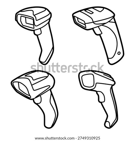 four sales scanners, customizable lines