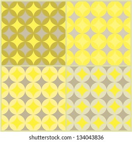 Four seamless abstract vector background