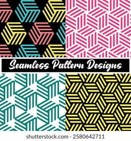 Four Seamless Beautiful Pattern Designs