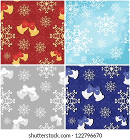 four seamless new year backgrounds