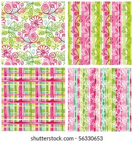 four seamless patterns
