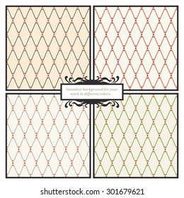 Four seamless textures for Christmas envelopes and invitations.